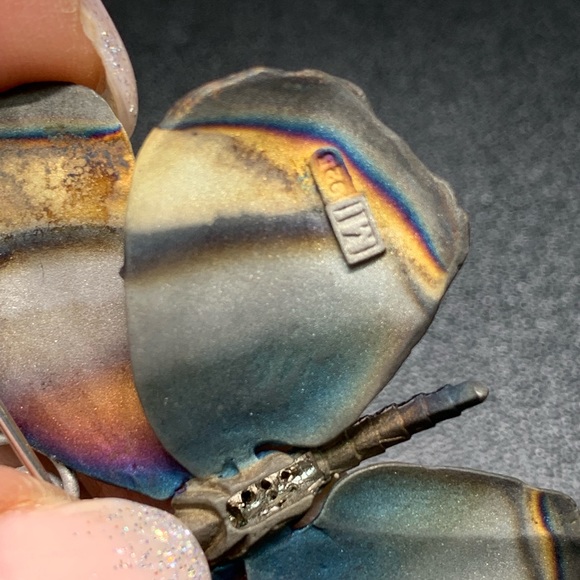 Butterfly brooch made in Italy 925 silver - Picture 5 of 7